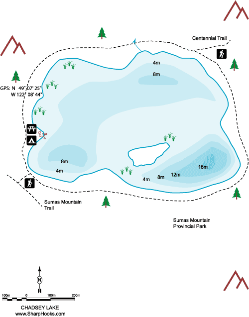 Map of Chadsey Lake