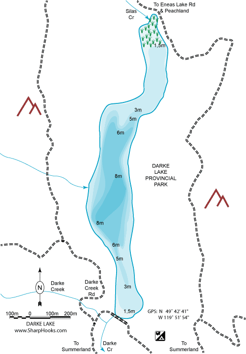 Map of Darke Lake