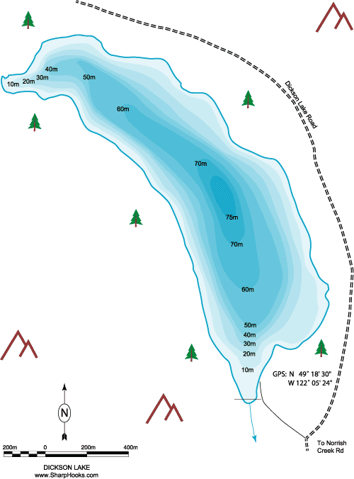 Map of Dickson Lake