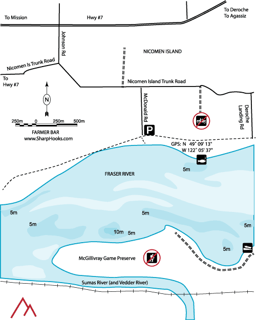 Map of Fraser - Farmer Bar