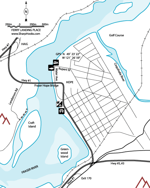 Map of Fraser - Ferry Landing Place