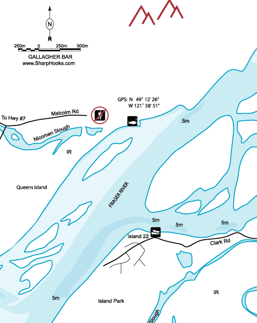 Map of Fraser - Gallagher Bar