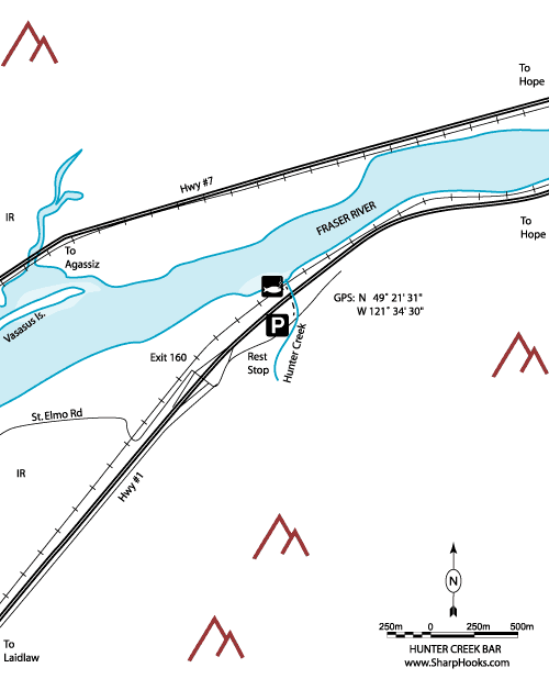 Map of Fraser - Hunter Creek Bar