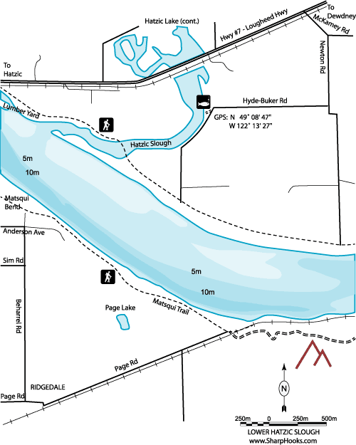 Map of Fraser - Lower Hatzic Slough
