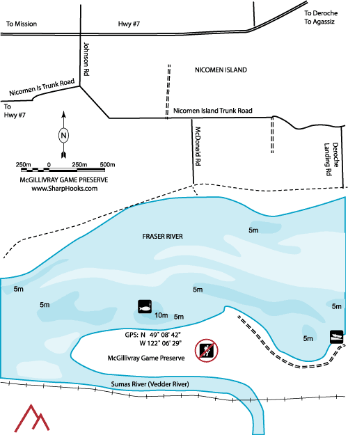 Map of Fraser - McGillivray Game Preserve