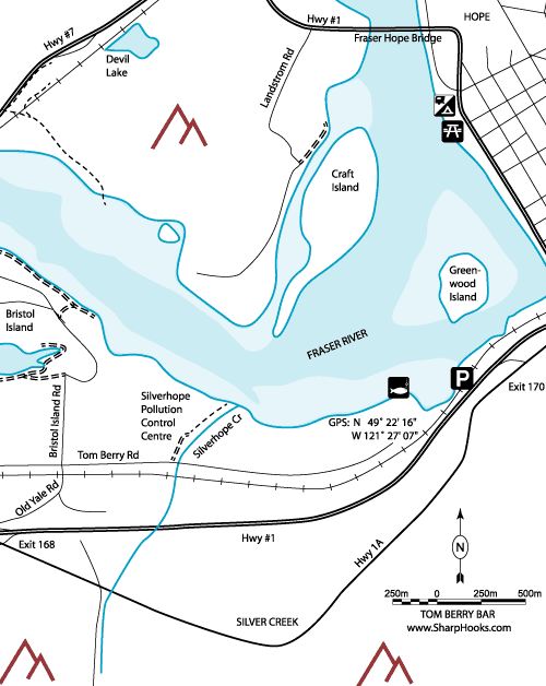 Map of Fraser - Tom Berry Bar