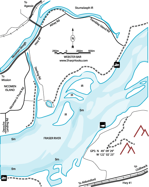 Map of Fraser - Webster Bar
