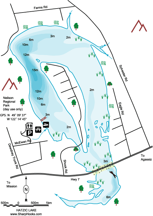 Map of Hatzic Lake