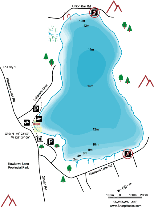 Map of Kawkawa Lake