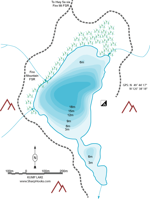 Map of Kump Lake