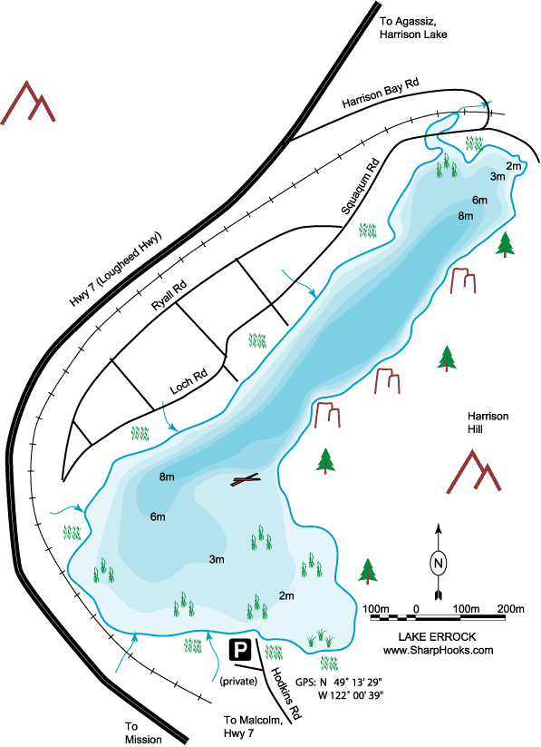 Map of Lake Errock