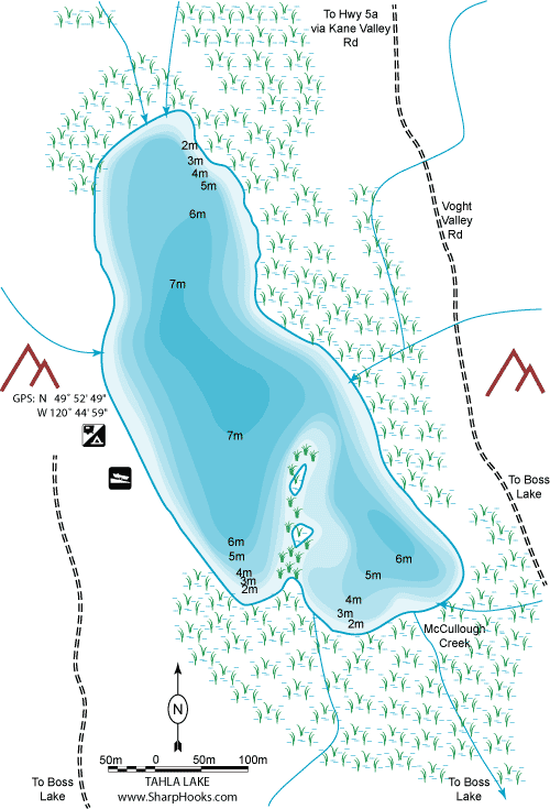 Map of Tahla Lake