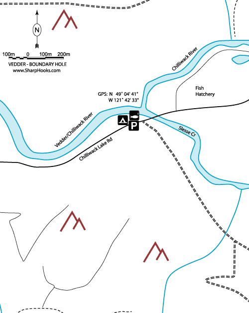 Map of Vedder - Boundary Hole