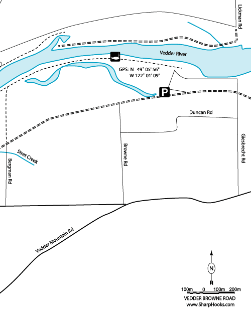 Map of Vedder - Browne Road
