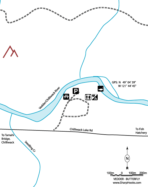 Map of Vedder - Butterfly