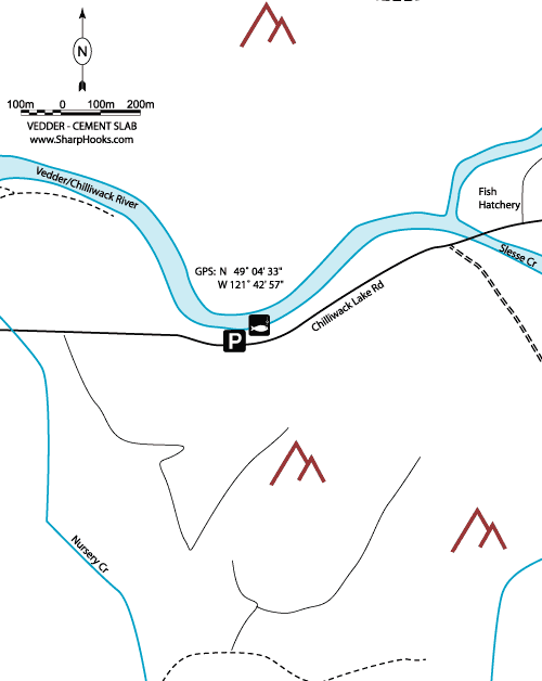 Map of Vedder - Cement Slab