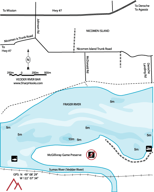 Map of Vedder - River Bar