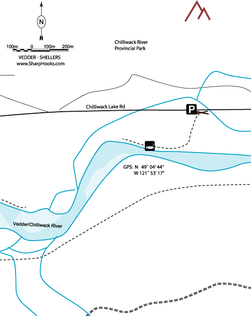 Map of Vedder - Shellers