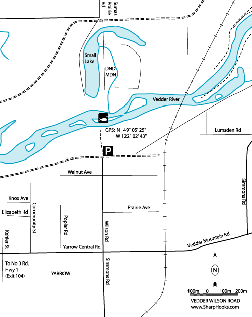Map of Vedder - Wilson Road