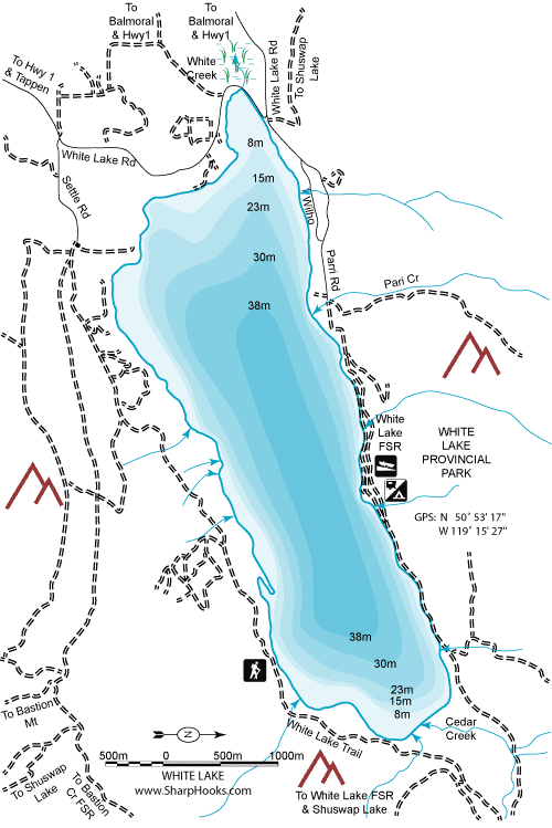 Map of White Lake (Tappen)
