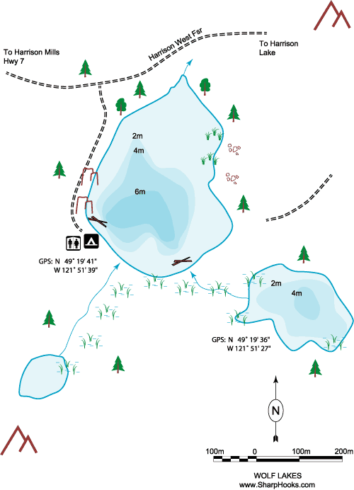 Map of Wolf Lakes