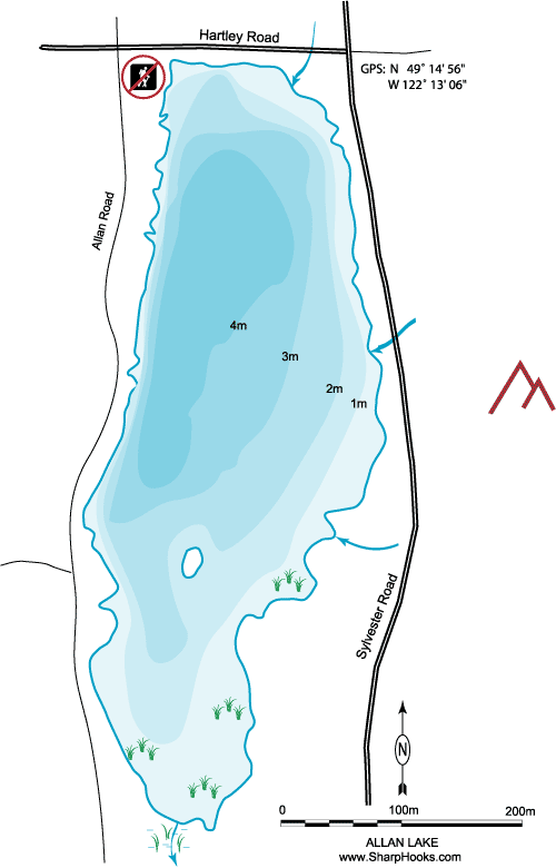 Map of Allan Lake
