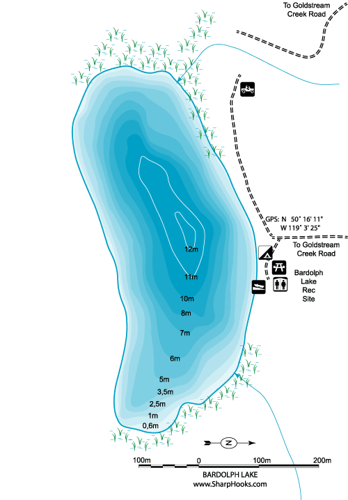 Map of Bardolph Lake