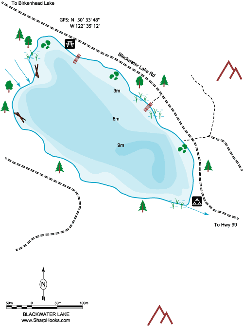 Map of Blackwater Lake