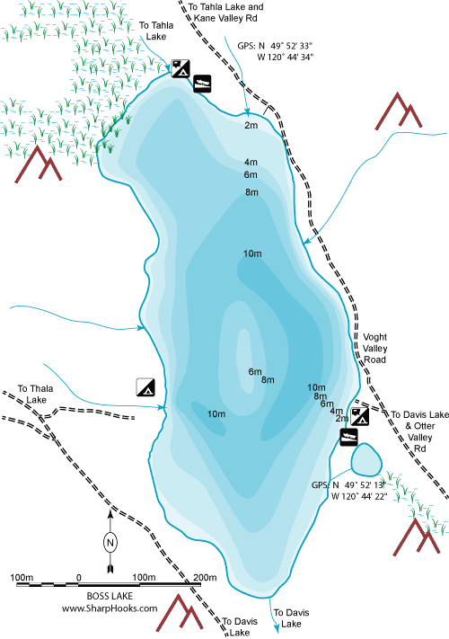 Map of Boss Lake (Merritt)