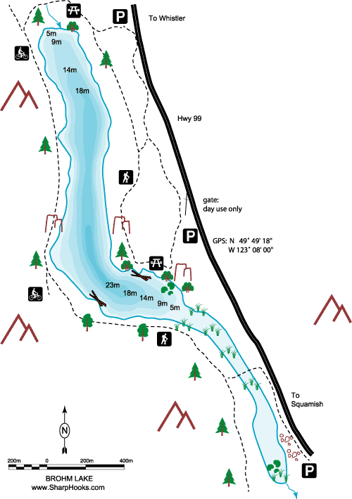 Map of Brohm Lake