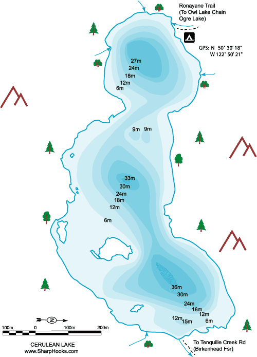 Map of Cerulean Lake