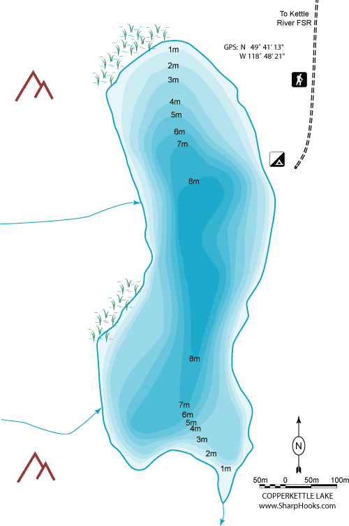 Map of Copperkettle Lake