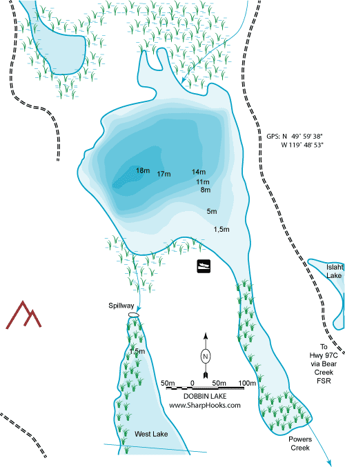 Map of Dobbin Lake