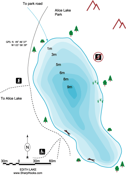 Map of Edith Lake