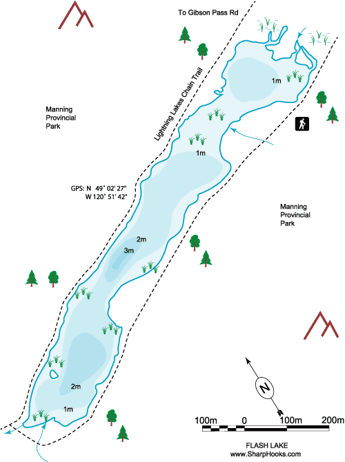 Map of Flash Lake