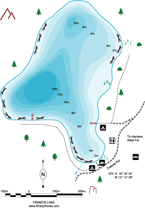 Map of Francis Lake