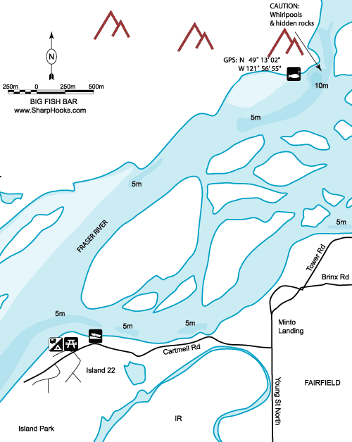 Map of Fraser - Big Fish Bar