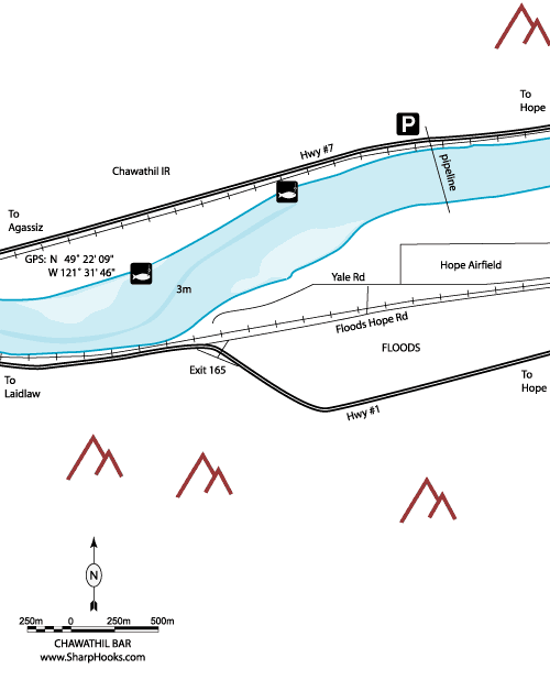 Map of Fraser - Chawathil Bar
