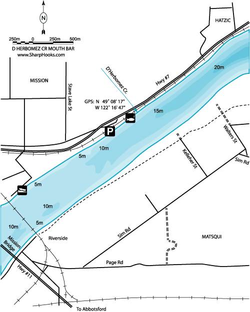 Map of Fraser - D Herbomez Cr Mouth Bar