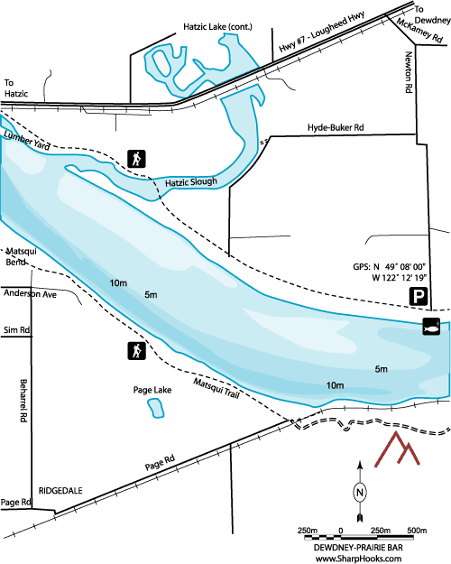 Map of Fraser - Dewdney-Prairie Bar