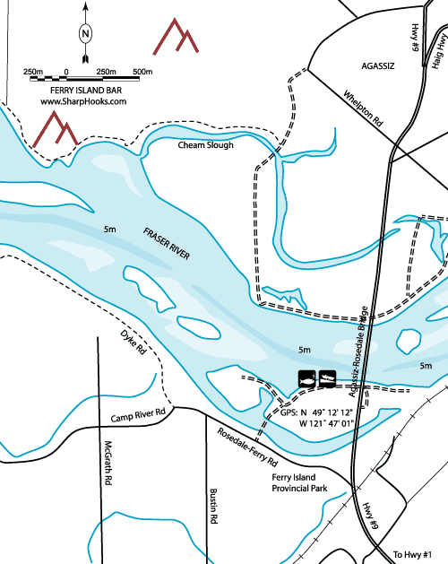 Map of Fraser - Ferry Island Bar