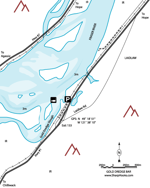 Map of Fraser - Gold Dredge Bar