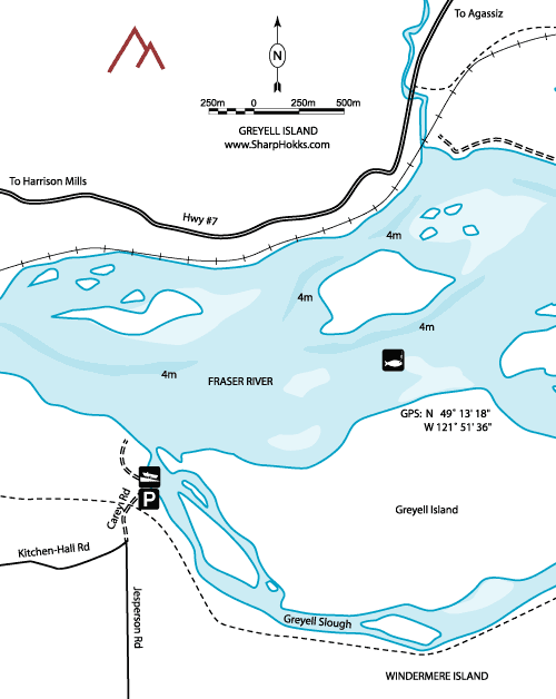 Map of Fraser - Greyell Island