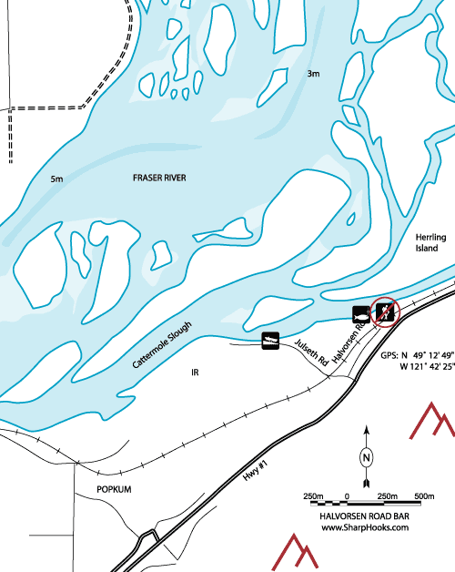 Map of Fraser - Halvorsen Road Bar