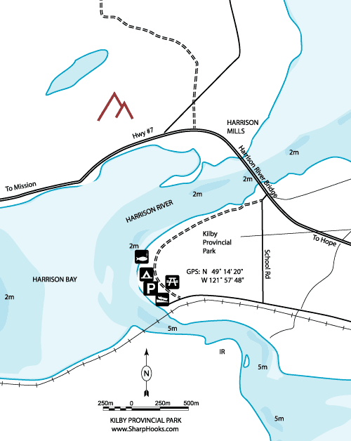 Map of Fraser - Kilby Provincial Park