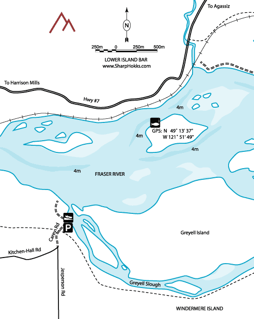 Map of Fraser - Lower Island Bar