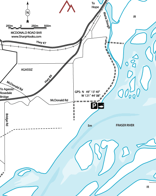 Map of Fraser - McDonald Road Bar