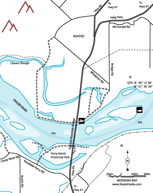 Map of Fraser - Morrows Bar