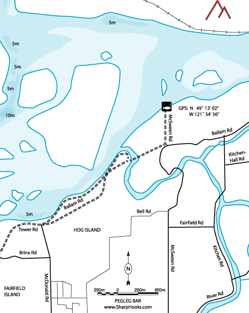 Map of Fraser - Pegleg Bar