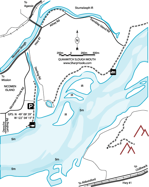 Map of Fraser - Quaamitch Slough Mouth